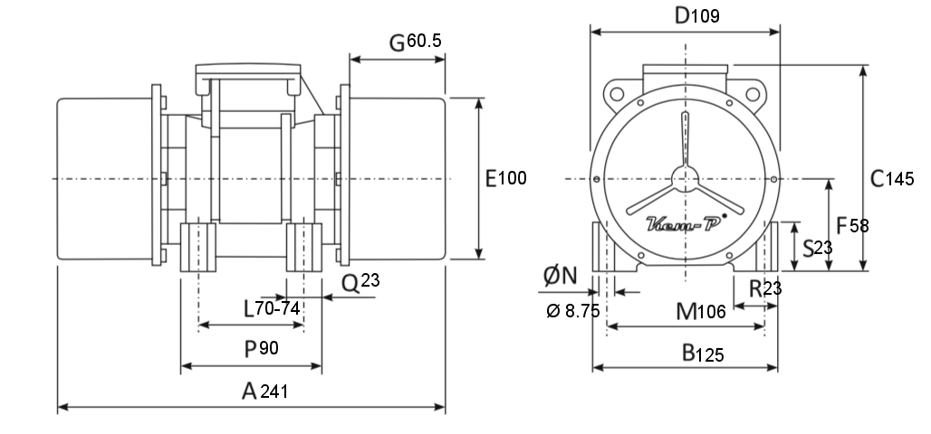 схема EVM-M 200/3 (однофазный)