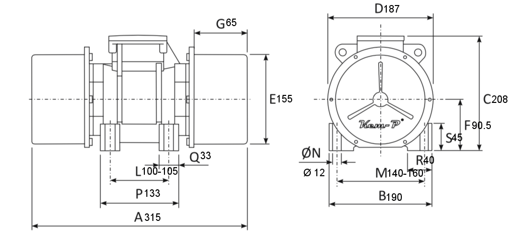 схема EVM-M 650/3 (однофазный)